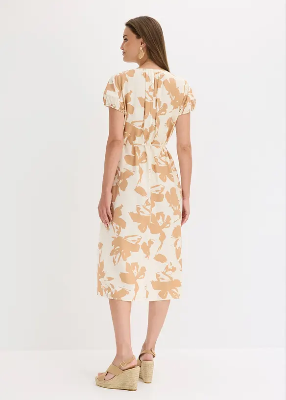 Abito midi in misto viscosa fluido, bonprix