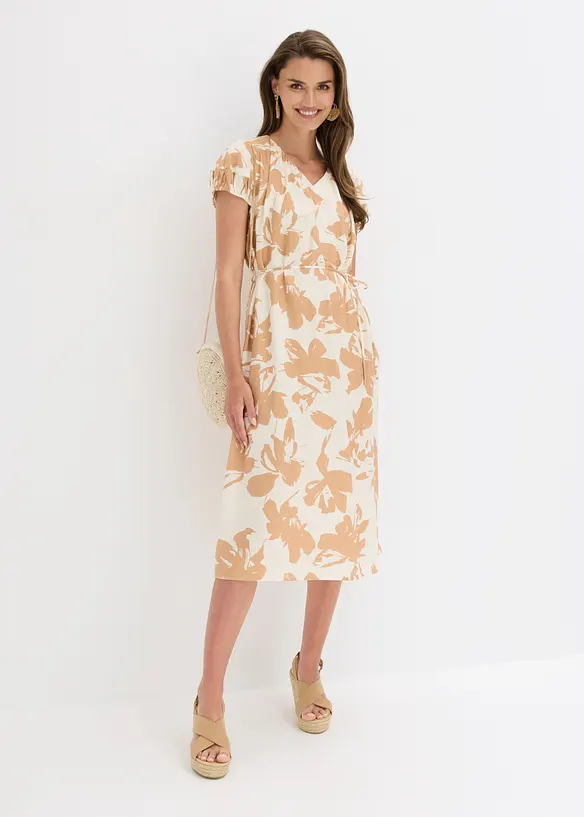 Abito midi in misto viscosa fluido, bonprix