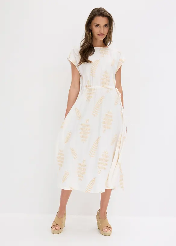 Abito midi con ricami, bonprix