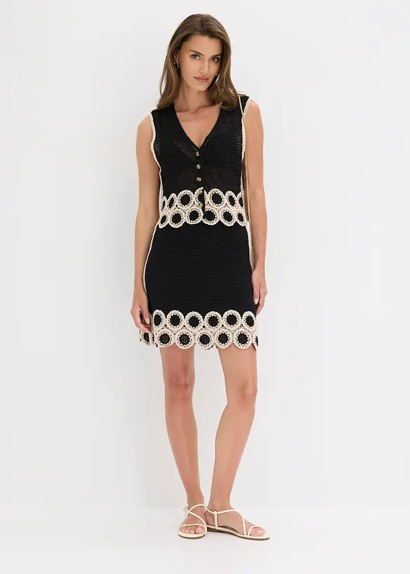 Gonna in maglia di puro cotone, bonprix