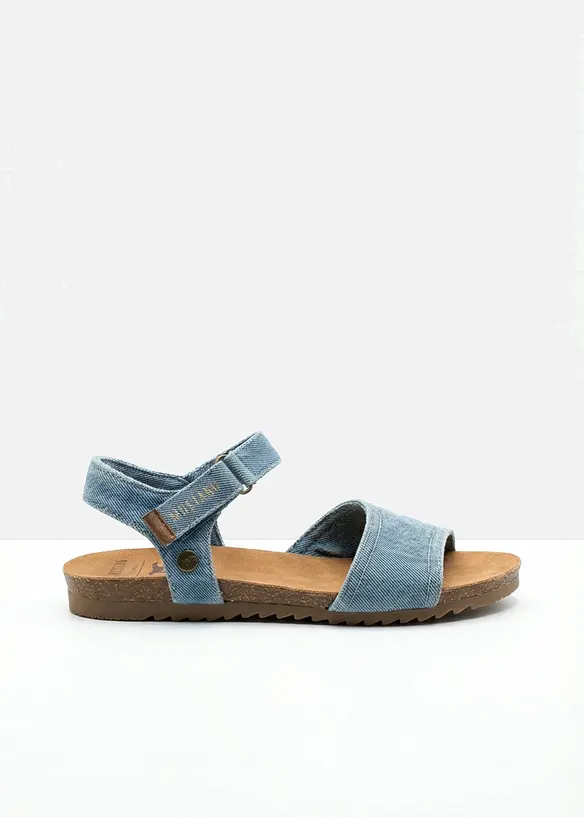 Sandali Mustang con finitura in denim, Mustang