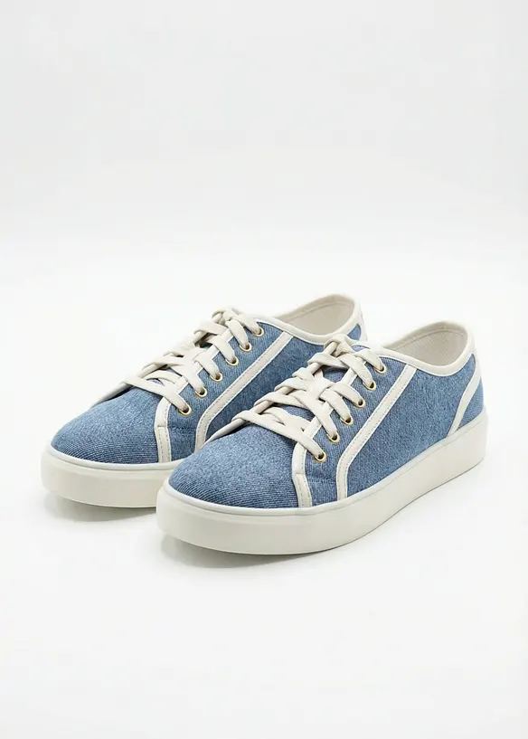 Sneaker effetto denim, bonprix
