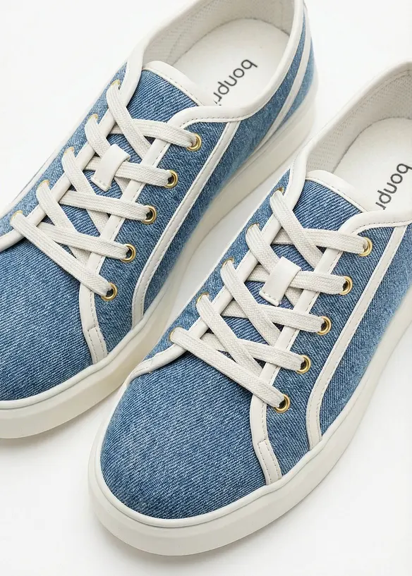 Sneaker effetto denim, bonprix