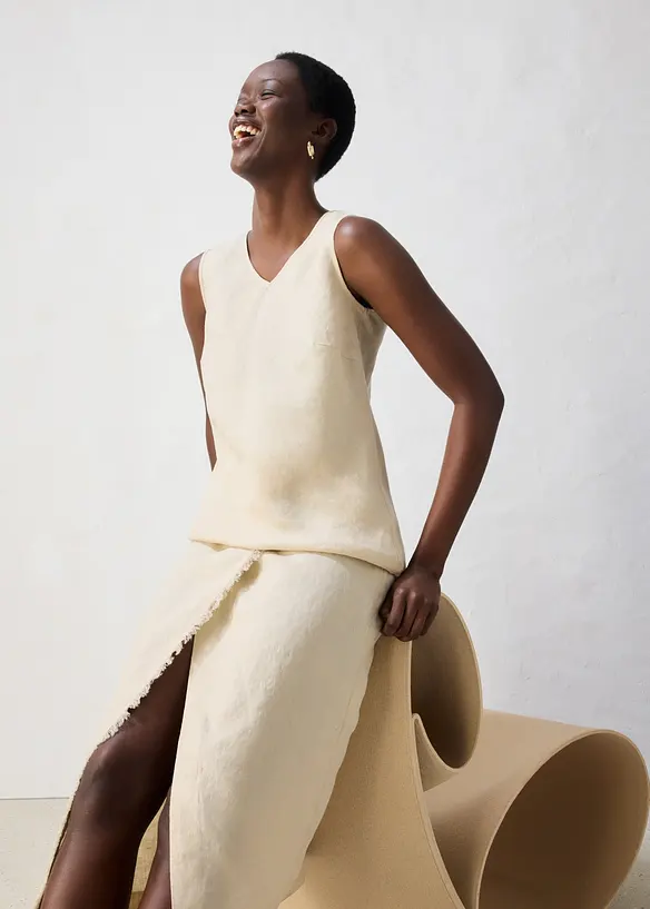 Top in puro lino, bonprix