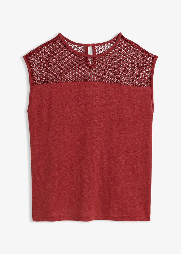 Top in puro lino, bonprix