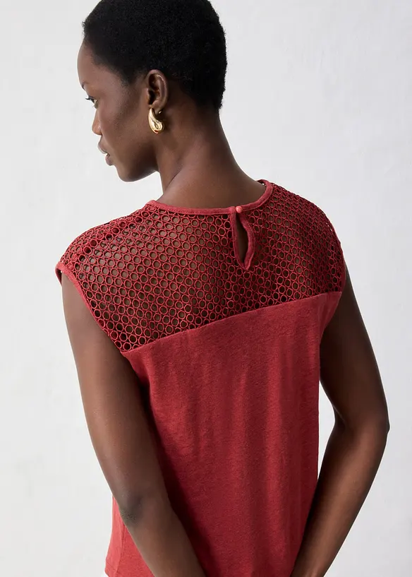 Top in puro lino, bonprix
