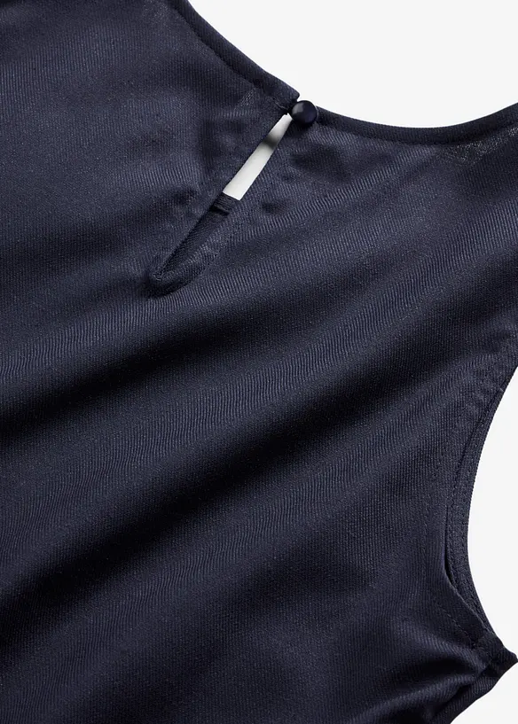 Top con misto lino, bonprix