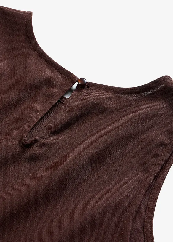 Top con misto lino, bonprix