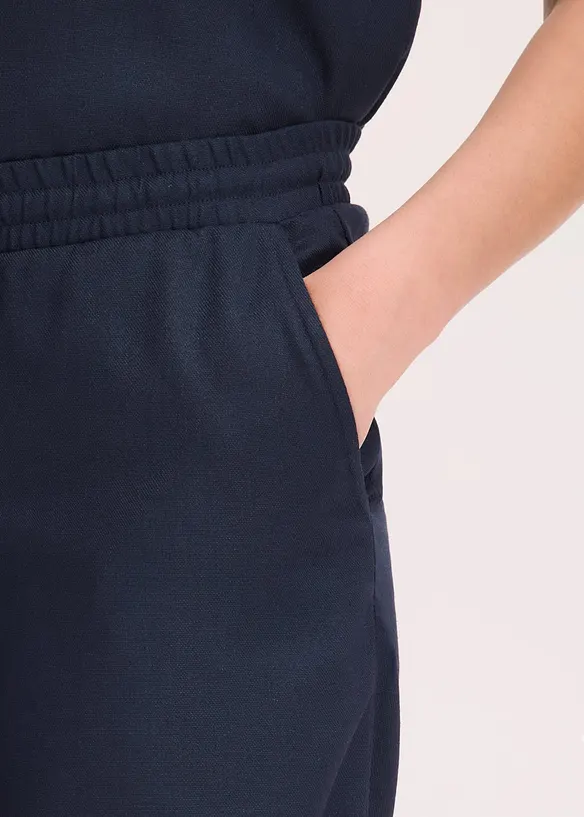 Pantaloni larghi in misto lino, bonprix