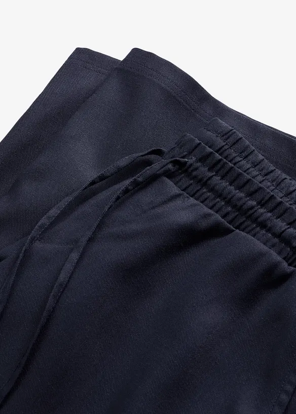 Pantaloni larghi in misto lino, bonprix