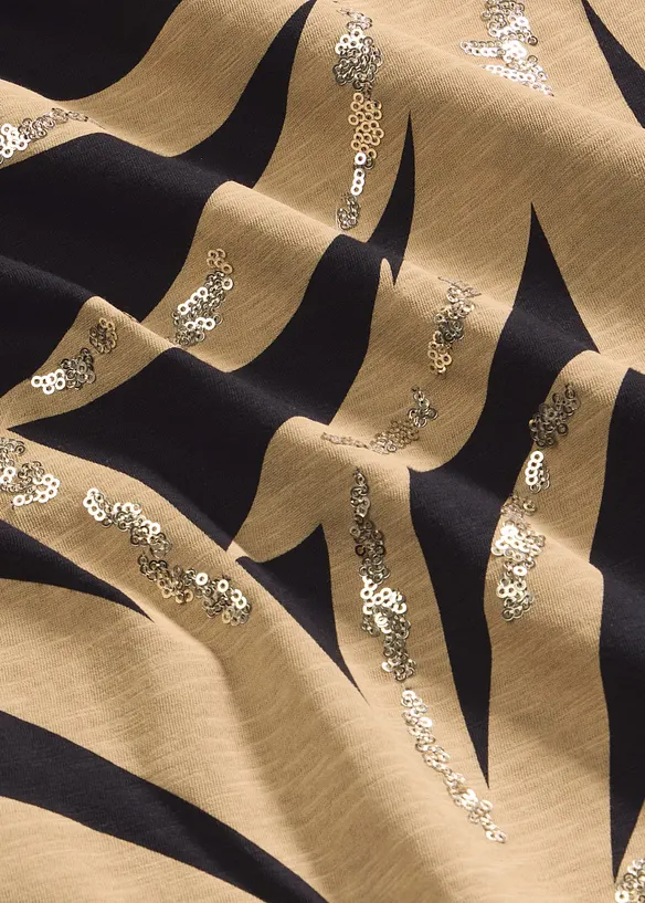 Maglia con paillettes, bonprix