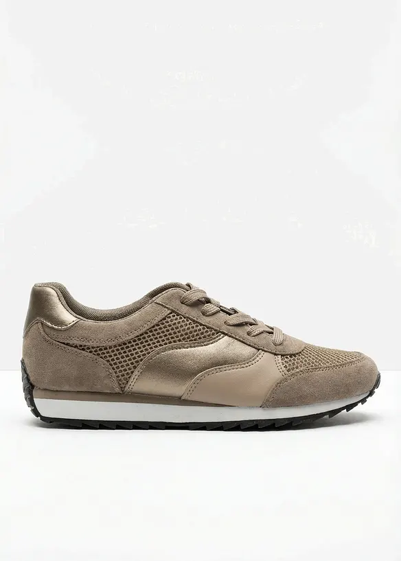 Sneaker con inserto in mesh, bonprix