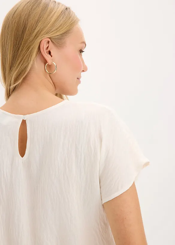 Blusa con ricamo floreale, bonprix