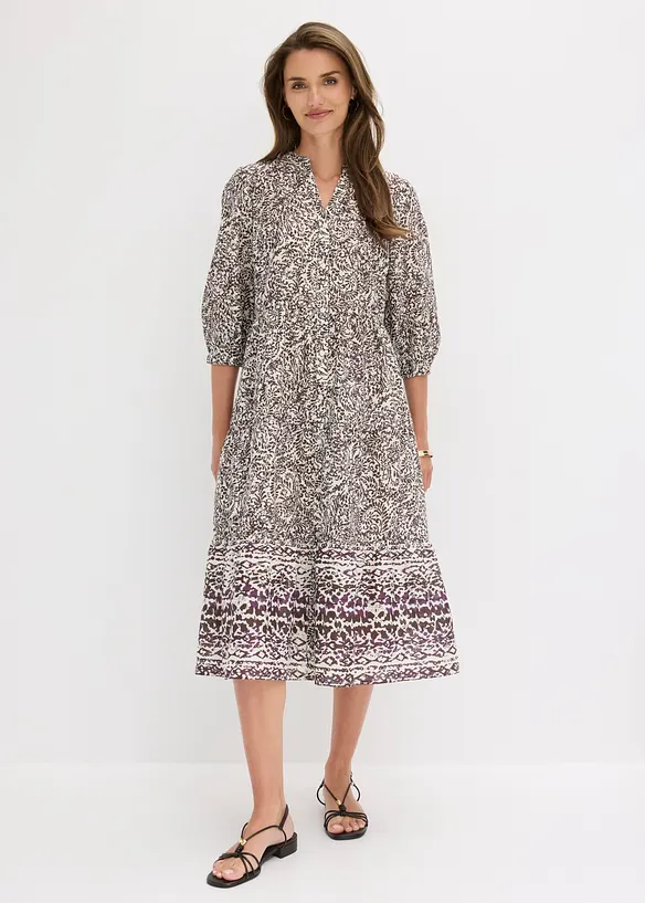 Abito midi in cotone leggero, bonprix