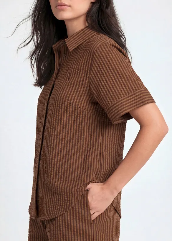 Camicia in seersucker, bonprix
