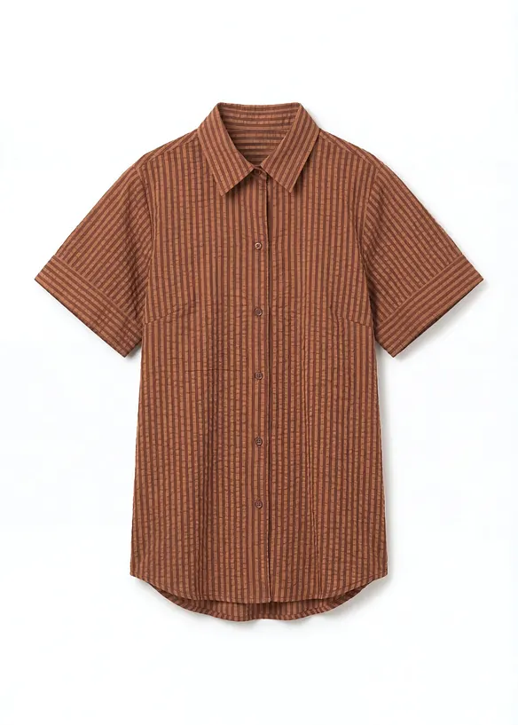 Camicia in seersucker, bonprix