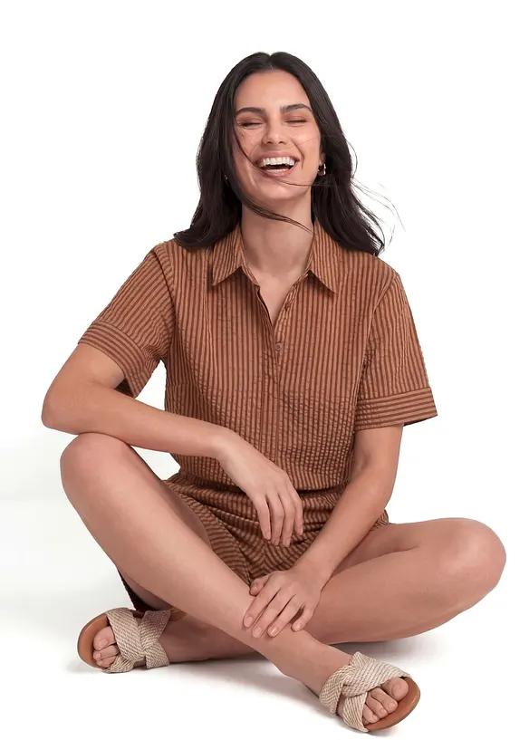 Camicia in seersucker, bonprix