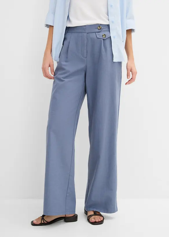 Pantaloni larghi con lyocell, bonprix