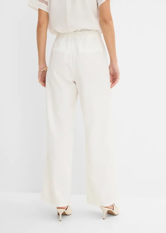 Pantaloni larghi con lyocell, bonprix