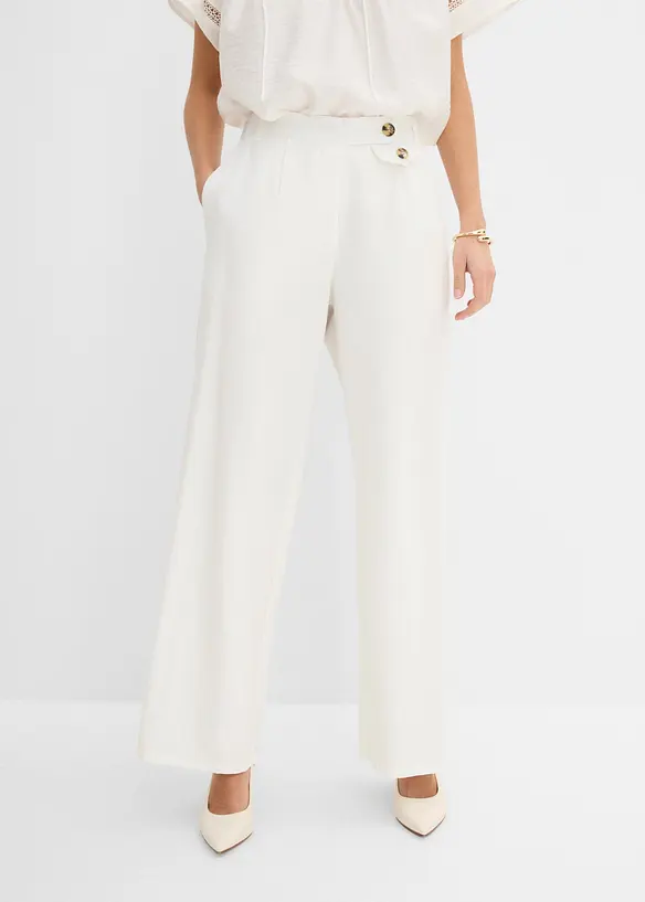 Pantaloni larghi con lyocell, bonprix