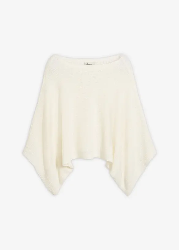 Maglione stile chimono in filato a fettuccia, bonprix