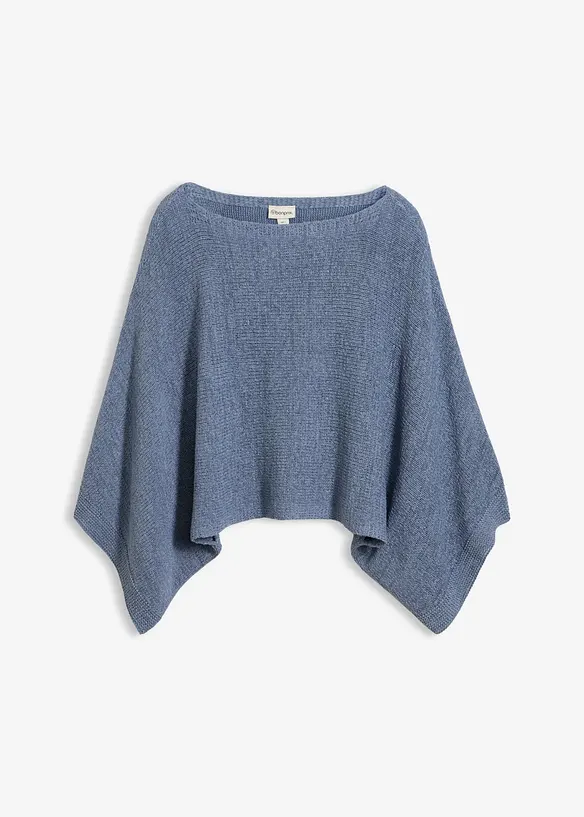 Maglione stile chimono in filato a fettuccia, bonprix