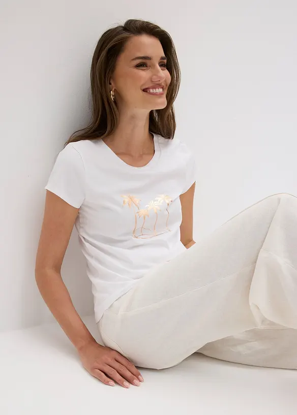 Maglia in cotone elasticizzato, bonprix