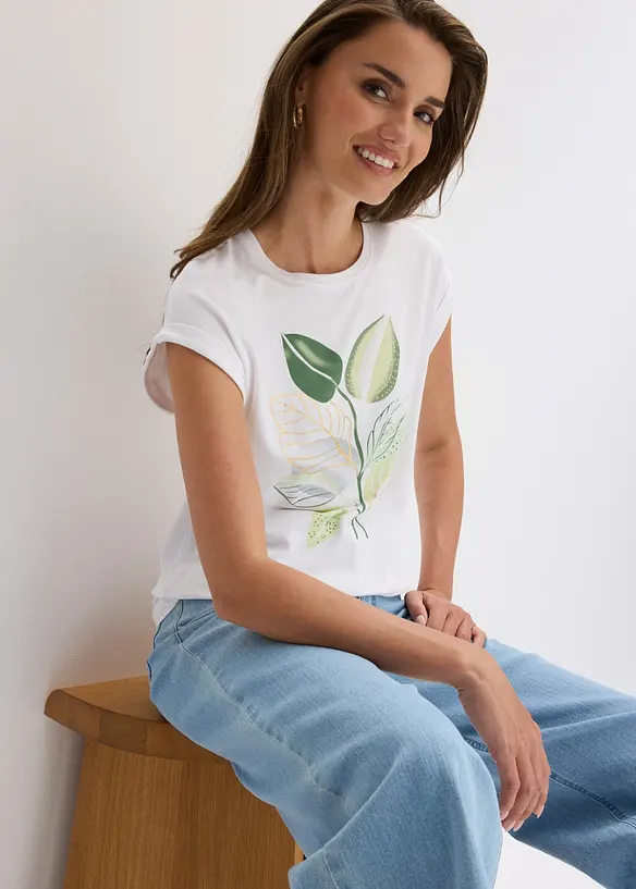 Maglia in cotone elasticizzato, bonprix