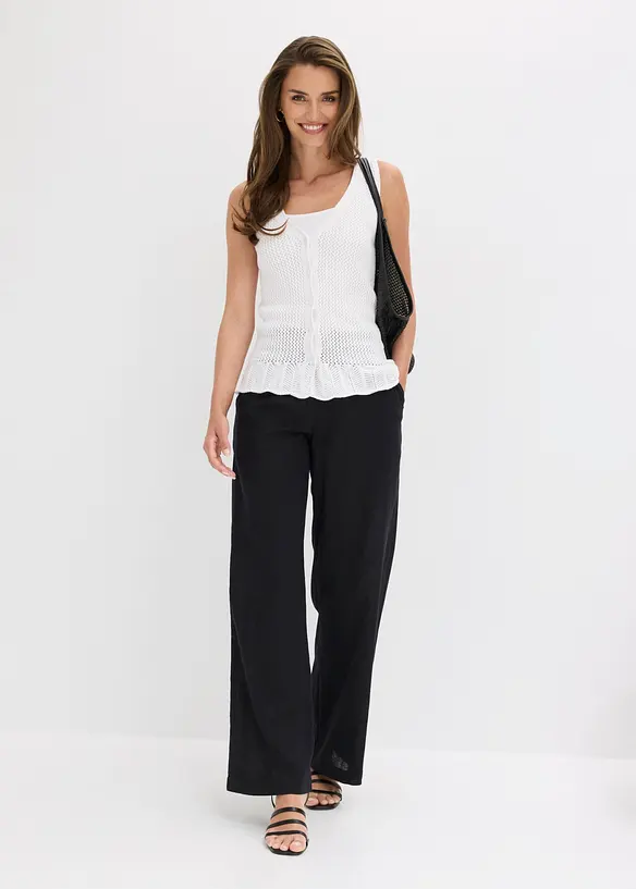 Gilet in maglia di cotone, bonprix
