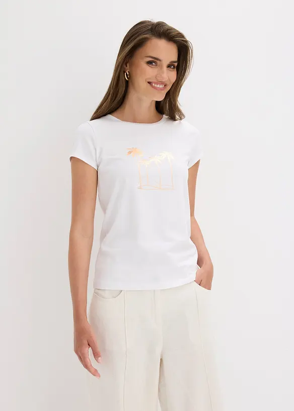 Maglia in cotone elasticizzato, bonprix