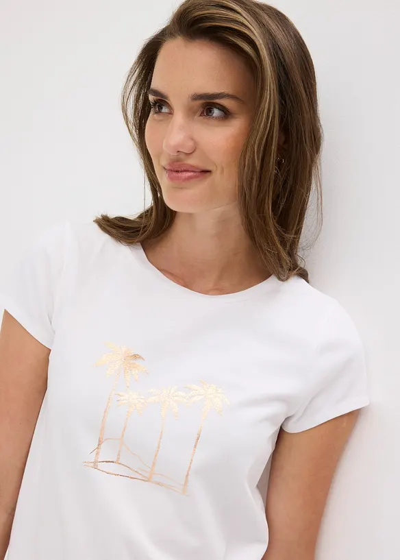 Maglia in cotone elasticizzato, bonprix