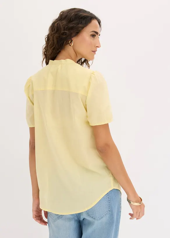 Camicetta con ricami traforati, bonprix