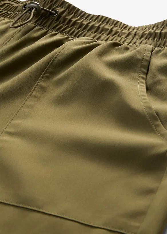 Pantaloni funzionali con arricciatura, ad asciugatura rapida, bonprix