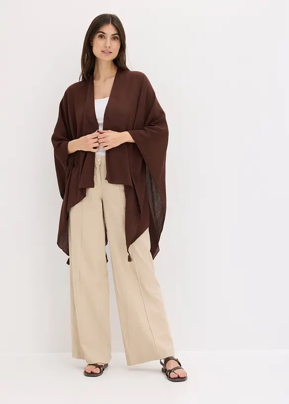 Poncho estivo in pura viscosa, bonprix