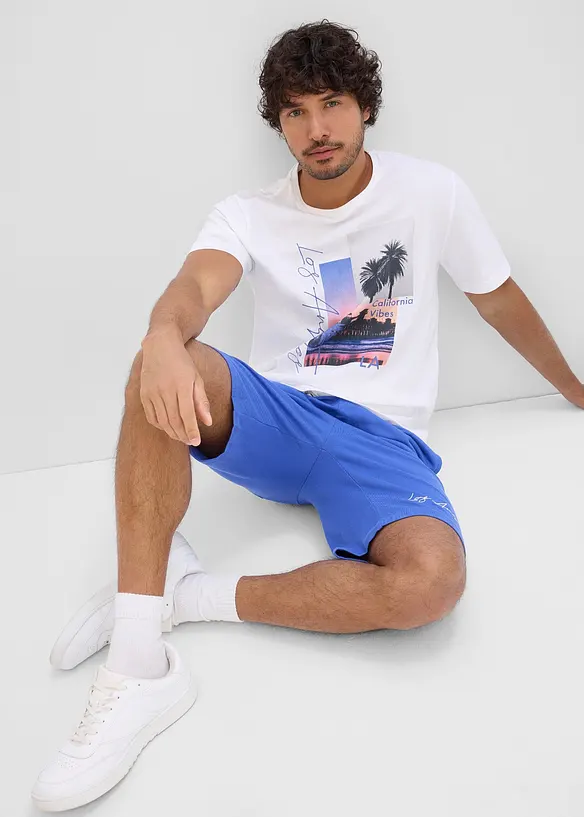 T-shirt e pantaloncini in felpa (set 2 pezzi), bonprix