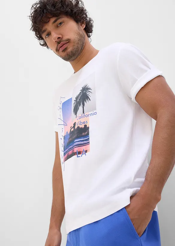 T-shirt e pantaloncini in felpa (set 2 pezzi), bonprix