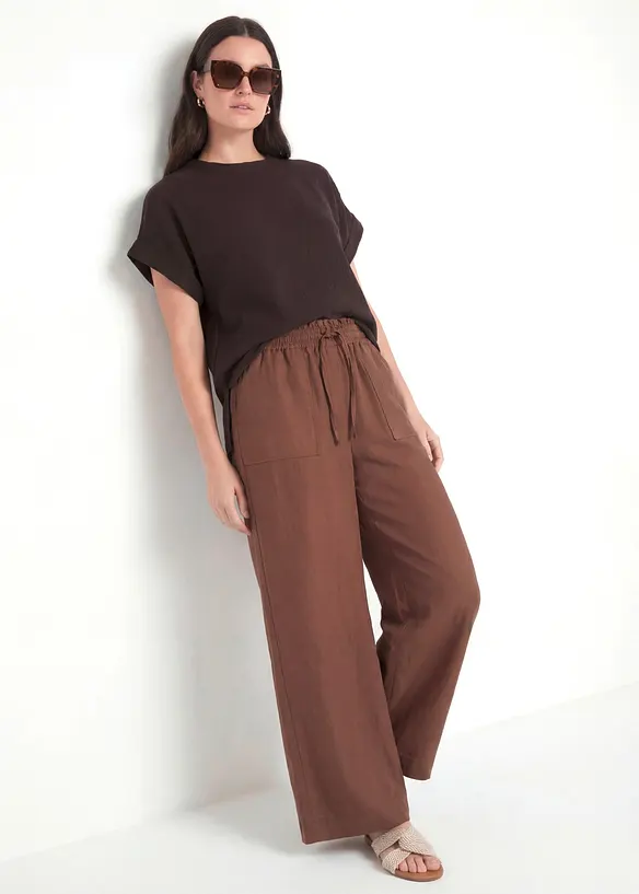 Pantaloni culotte in misto lyocell fluido, bonprix
