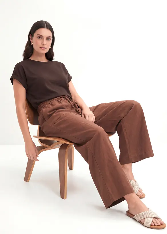 Pantaloni culotte in misto lyocell fluido, bonprix