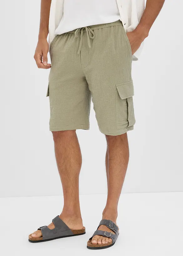 Bermuda in mussola leggera, regular fit, bonprix