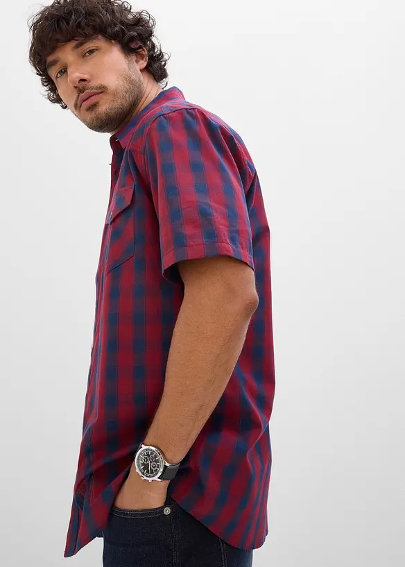 Camicia a maniche corte in puro cotone, bonprix