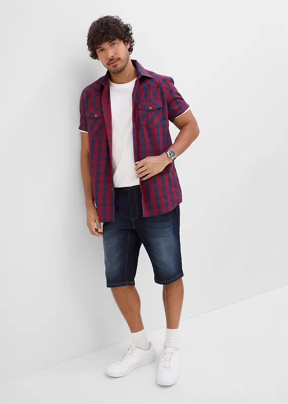 Camicia a maniche corte in puro cotone, bonprix