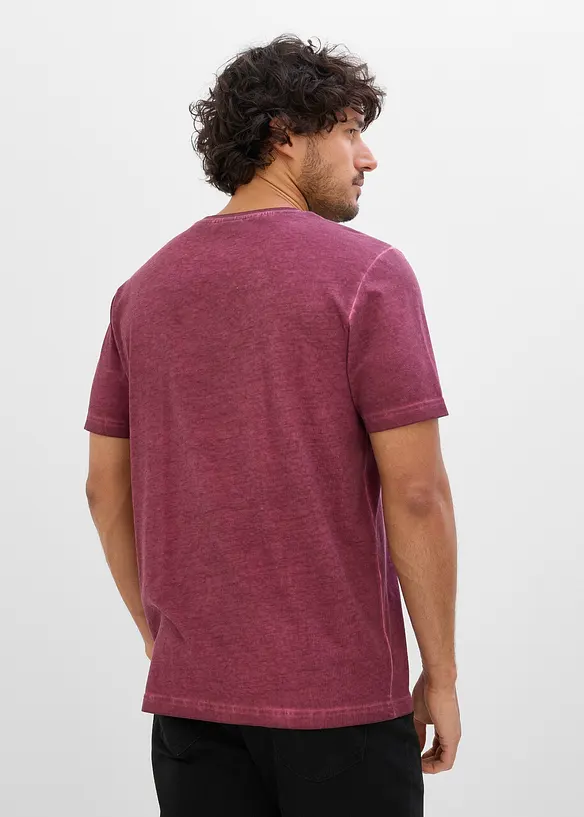 T-shirt in puro cotone biologico con effetto lavato, bonprix