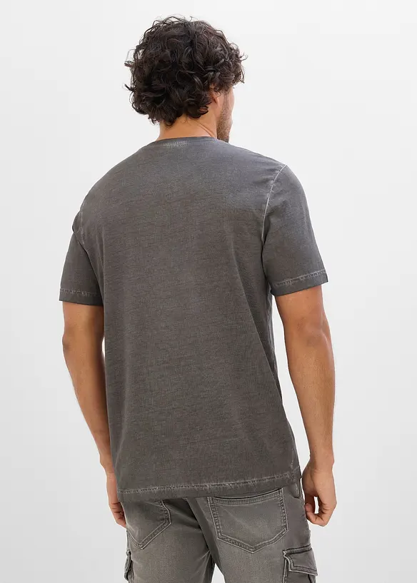 T-shirt in puro cotone biologico con effetto lavato, bonprix