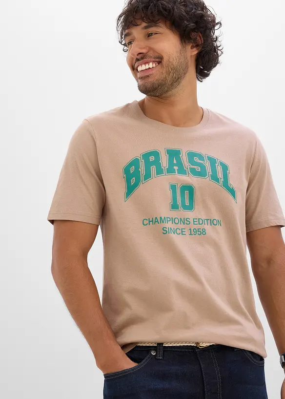 T-shirt del Brasile in puro cotone, bonprix