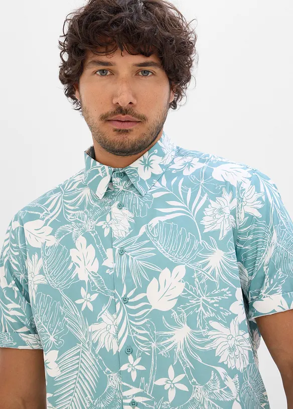 Camicia a maniche corte in puro cotone biologico, bonprix