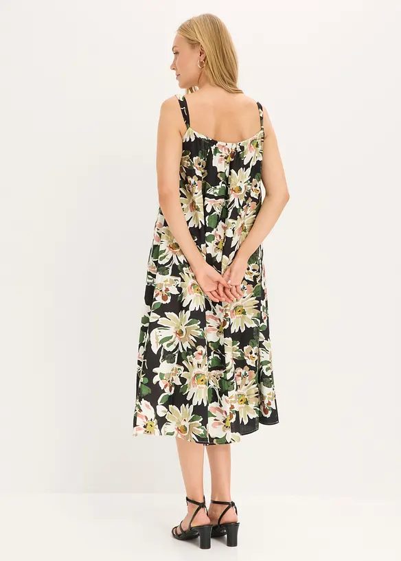 Abito midi in misto viscosa morbido, bonprix