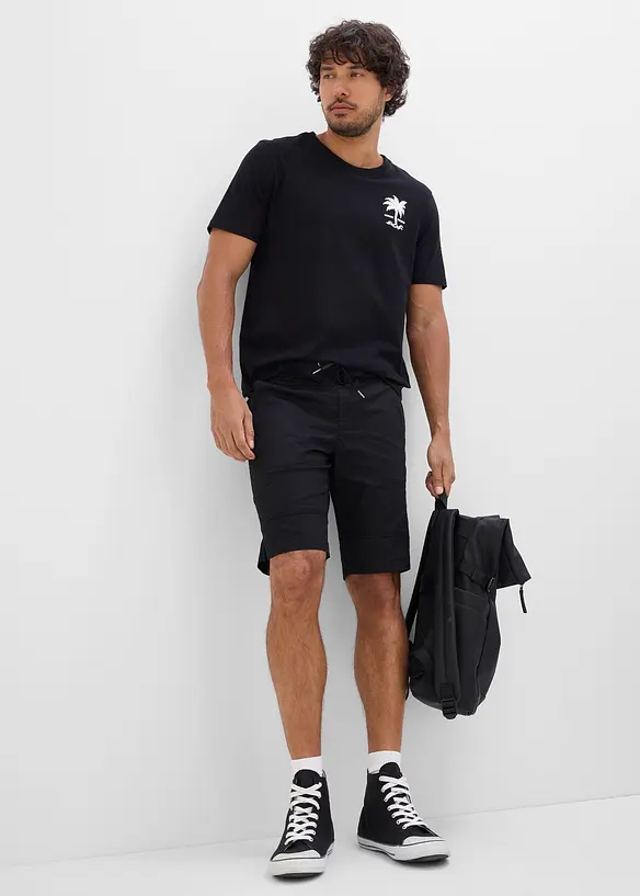 Bermuda elasticizzati con elastico in vita, regular fit, bonprix