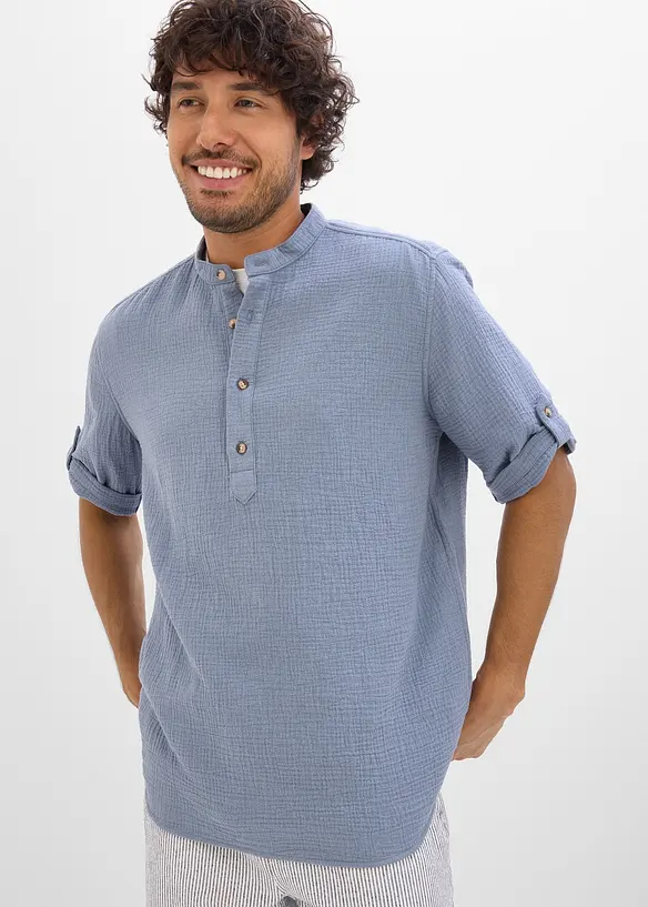 Maglia a maniche corte in mussola leggera, bonprix