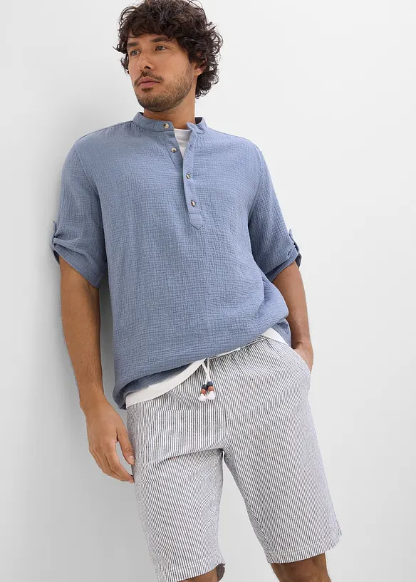 Maglia a maniche corte in mussola leggera, bonprix