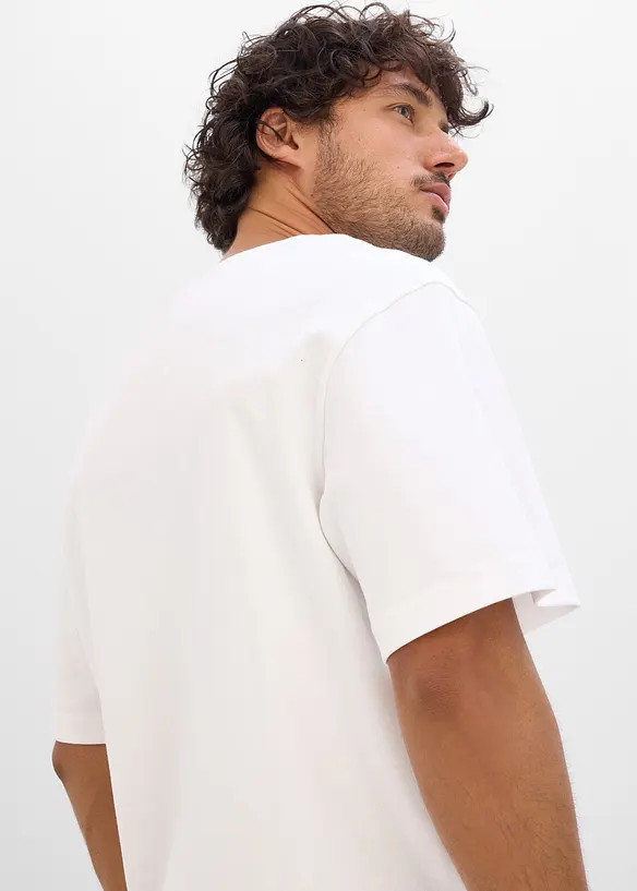 T-shirt in cotone pesante (pacco da 2), bonprix